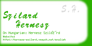 szilard hernesz business card